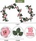 Artificial Pink Rose Garland Silk Rose Vines Hanging Fake Flower Garlands for Wedding Party Table Garden Arch Wall Home Room Decor